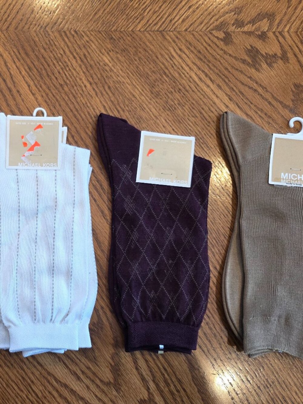 4 pairs of Michael Kors socks